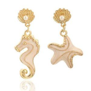 Starfish Shell Earrings